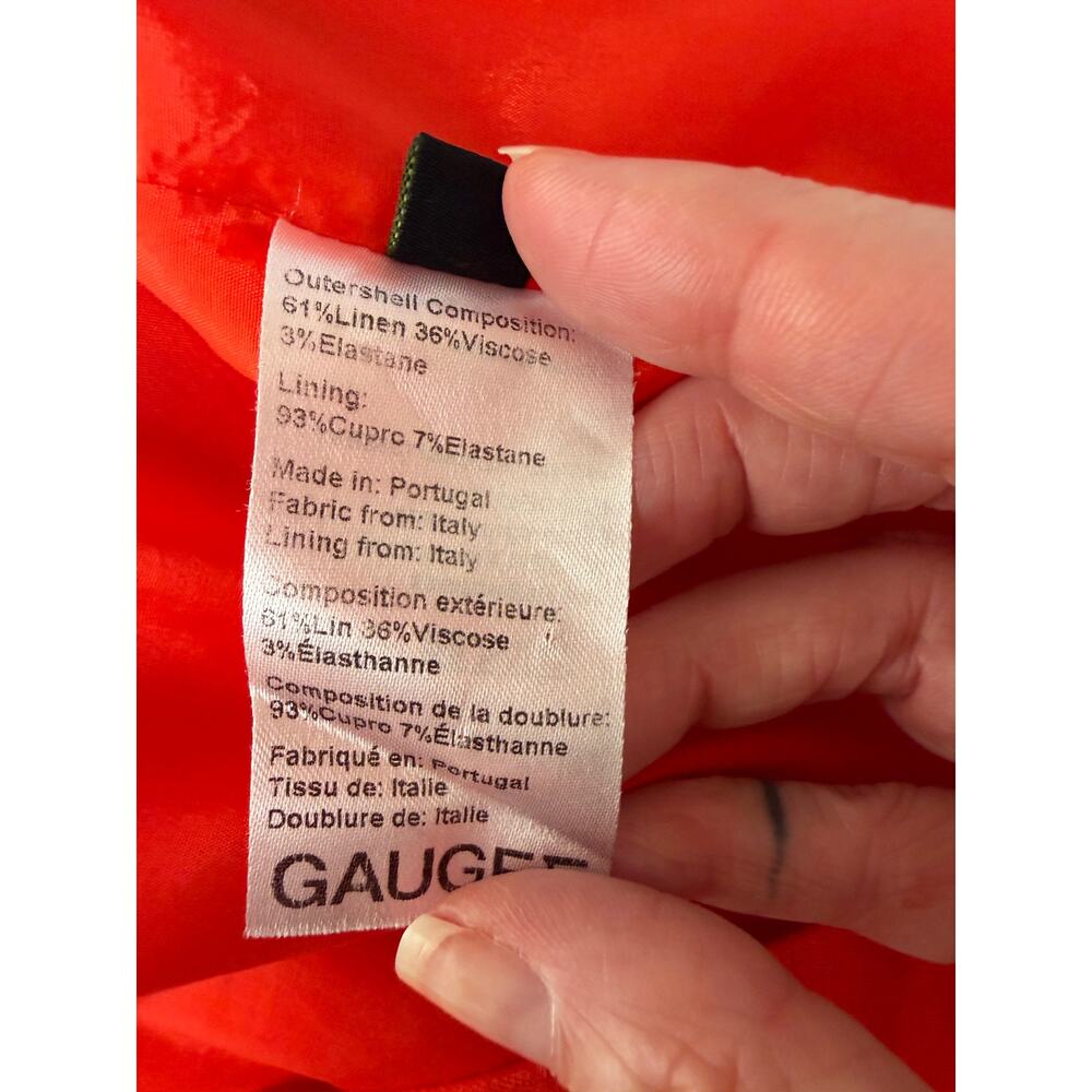 GAUGE81 Orange Red Cutout Mini Dress Women S - Picture 12 of 15